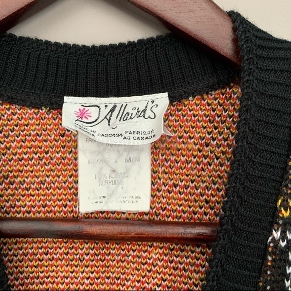 Vintage Red Plaid Knit Sweater Vest - Grunge Academia Preppy Christmas M - Picture 5 of 5